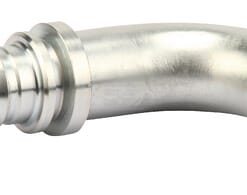 Racor pres. DN25+44,5 brida 90°