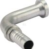 Racor pres. DN25+47,6 brida 90°