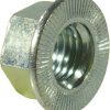Tuerca hexagonal de brida autoblocante M16 x 2,00 acero cincado Clase 10 Kramp