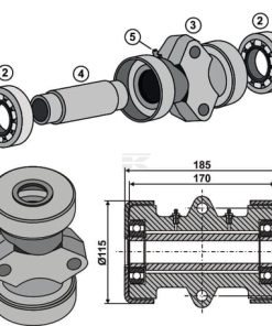 Bearing complete for 30x30 square 5 Bearing complete for 30x30 square