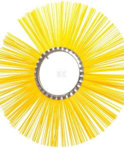 Cepillo rotativo de aro 600 x 7 "/ 180 amarillo