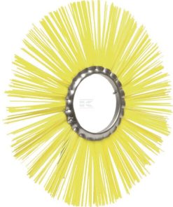 Cepillo rotativo de aro 400 x 110mm amarillo Ø 2.2mm