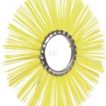 Cepillo rotativo de aro 450 x 110mm amarillo Ø 2.2mm