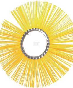 Cepillo rotativo de aro 600 x 7 "/ 180 amarillo