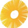 Rotary brush straight 900 x 7'' poly 3.0mm yellow