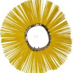 Cepillo poly 540 x 160 ZIG-ZAG 2.2 mm amarillo poly Bobcat