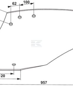Vertedera izq. AR5H IRONCARB G&B 4 Vertedera izq. AR5H IRONCARB G&B