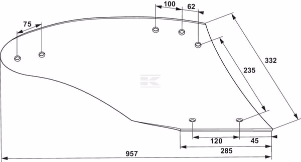 Vertedera dch. AR5H IRONCARB G&B 2 Vertedera dch. AR5H IRONCARB G&B