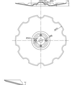 Disco de grada V55 Ø470 mm