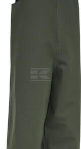 Mono de lluvia reversible, color oliva, talla M