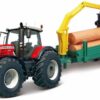 Massey Ferguson 8700 con remolque de troncos 3 Massey Ferguson 8700 con remolque de troncos