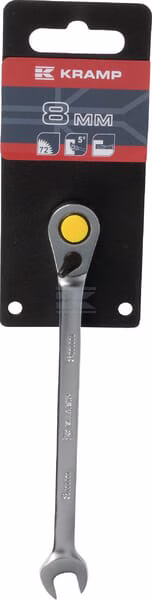 Llave combinada de carraca 8 mm, Kramp 1 Llave combinada de carraca 8 mm, Kramp