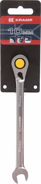 Llave combinada de carraca 10 mm, Kramp