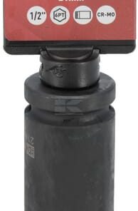 Llave de vaso de impacto larga 1/2" 21 mm