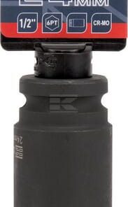 Vaso de impacto largo 1/2" 24 mm