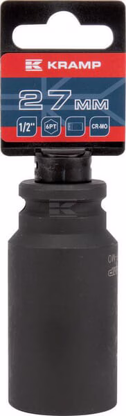 Vaso de impacto largo 1/2" 27 mm 2 Vaso de impacto largo 1/2" 27 mm