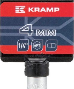 Vaso 1/4" 6-lados 4 mm
