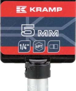Vaso 1/4" 6-lados 5 mm