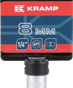 Vaso 1/4" 6-lados 8 mm