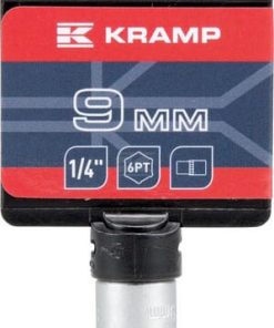 Vaso 1/4" 6-lados 9 mm