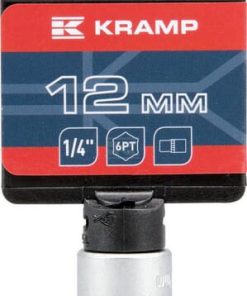 Vaso 1/4" 6-lados 12 mm