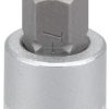 Vaso destornillador 1/4" Torx TX 10 8 Vaso destornillador 1/4" Torx TX 10