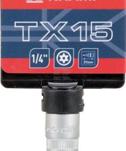Vaso destornillador 1/4" Torx TX 15