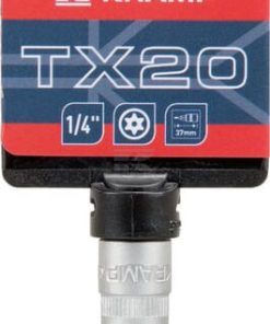 Vaso destornillador 1/4" Torx TX 20