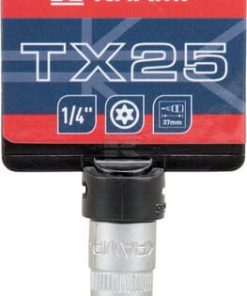 Vaso destornillador 1/4" Torx TX 25