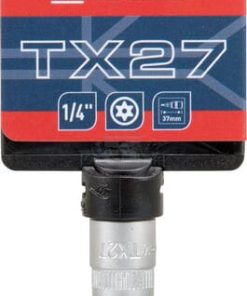 Vaso destornillador 1/4" Torx TX 27