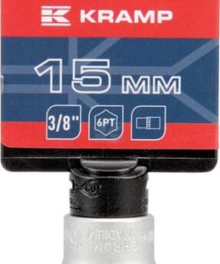 Vaso 3/8" 6-lados 15 mm
