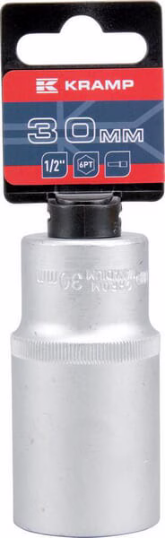 Vaso largo 1/2" 6-lados 30mm 2 Vaso largo 1/2" 6-lados 30mm