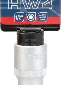 Vaso destornillador 1/2" Hex 4 mm