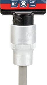 Vaso destornillador largo 1/2" Hex 4 mm