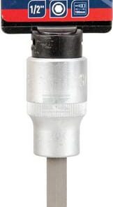 Vaso destornillador largo 1/2" Hex 5 mm