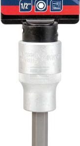 Vaso destornillador largo 1/2" Hex 6 mm