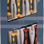 Juego de destornilladores planos/Phillips, 6 piezas