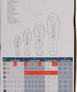 Juego de destornilladores ranurados/Pozidriv  6 piezas