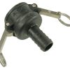 Extremo de maguera Camlock Tipo C 3/4", polipropileno 3 Extremo de maguera Camlock Tipo C 3/4", polipropileno