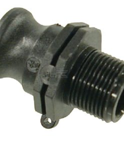 Camlock Tipo F 3/4" rosca macho, polipropileno