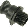 Camlock Tipo F 1" rosca macho, polipropileno