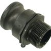 Camlock Tipo F 1.1/2" rosca macho 1.1/4", polipropileno