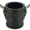 Camlock Tipo D 2" rosca hembra, polipropileno