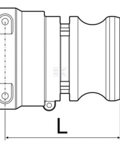 Acoplamiento de horquilla macho Camlock 1.1/2" T7