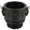 Camlock Tipo B 3" rosca macho, polipropileno