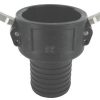 Extremo de manguera Camlock Tipo C 3", polipropileno