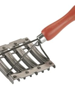 Metal curry comb 11x12,5 cm