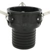 Extremo de manguera Camlock Tipo C 4", polipropileno