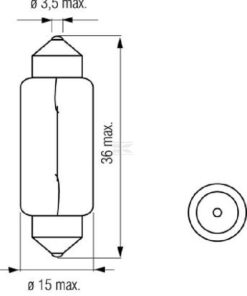 Bombilla C5W 24V 5W SV8.5