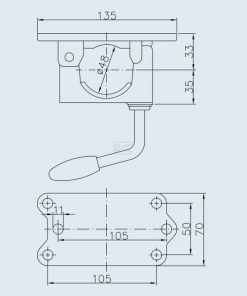48mm cast clamp holder
